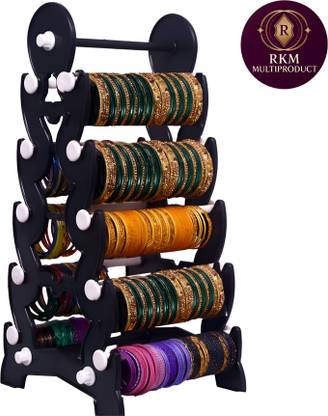 rkm 5 Step Bangle Organizer Stand White Jewellery Organizer