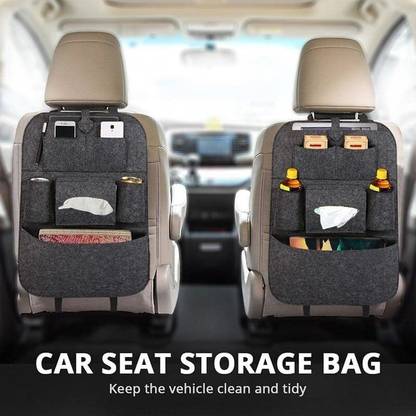 CARRYING CLOTHES 7 Pocket Car Auto Seat Back Organizer Back Seat Organiser Car Storage Bag