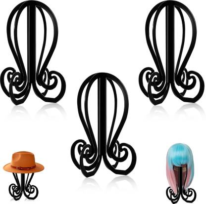 Verilux 3Pcs Wig Stands Octopus Shape Universal Size Wig Holder Cap Hat Organizer Stand Regular Organizer