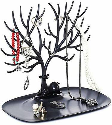 IMPECT.E Deer Tree Shaped Jewellery Display Holder Earring Necklace Holder Organiser Jewellery Organizer