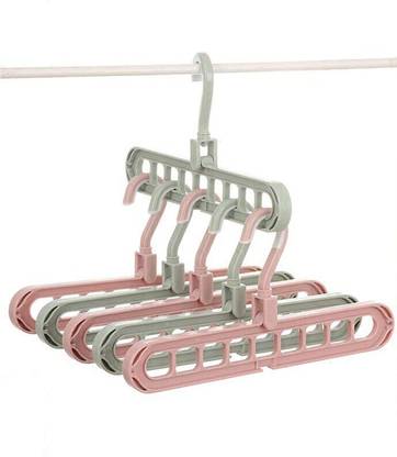 Manav 360º Swivel Hook,9-Holes Closet Organiser/Wardrobe Space Saver Smart Hanger75 1 Door Hanger