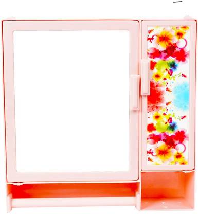 PGen Small Size 2 Door Wall Storage Shelf Organiser with Mirror for Bathroom Kithchen Shower Caddy Organizer