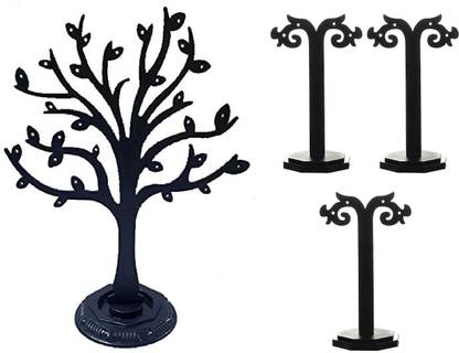 MOREL COMBO JEWEL TREE SHAPE EARRING HOLDER 29 HOLE WITH 3PAIR HANGING EARRING HOLDER Jewellery Organizer