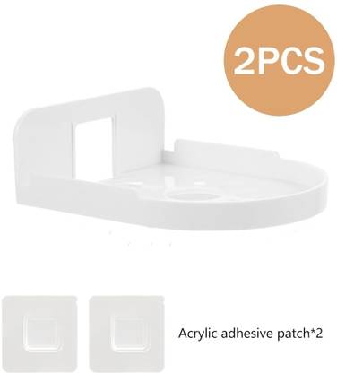 ZITRONIX 2pcs Acrylic Floating Wall Shelves Wall Mount Camera Shelf for Security Cameras Regular Organizer