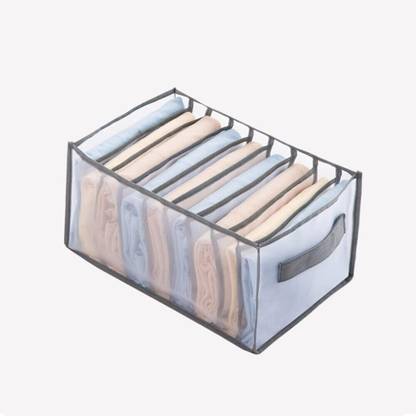 Shreeshann Closet Drawer Organiser, 9 Compartments, socks Storage Organizer with Handles Scarf Organizer