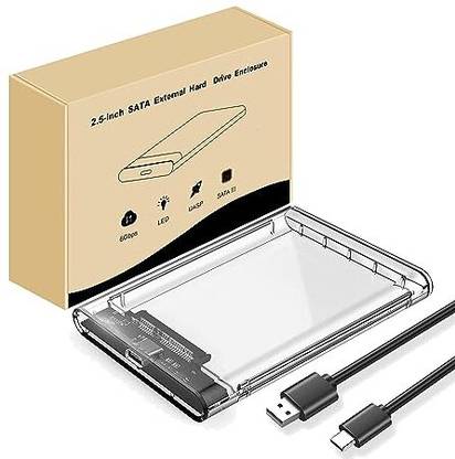 REPTRON Hard Drive Enclosure, USB 3.0 C to SATA III External HDD Case for SSD 2.5 inch 3 inch HARD DISK