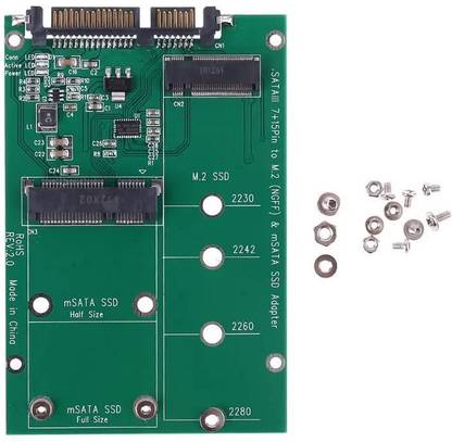 RuhZa SATA III 7+15pin to M.2 (NGFF) & mSATA SSD Adapter 2.5 inch SSD Adapter 2.5 inch SSD Adapter