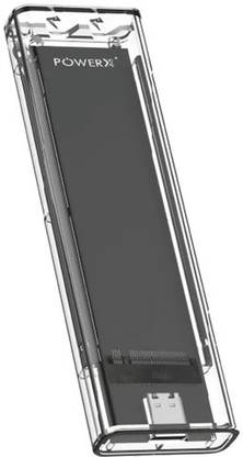 powerx NVMe SSD Enclosure,USB C 3.1 Gen2 (10Gbps) NVMe (2230 / 2242 /2260 / 2280) 2.5 inch Shock Resistant Water Proof USB 3.1