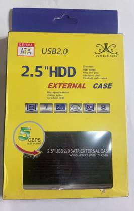 SystemGlobe 2.5 HDD USB 2.0 External case for laptop hard disk 4 inch External Hard drive enclosure