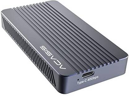Acasis 40Gbps M.2 NVMe SSD Enclosure Compatible with Thunderbolt 3/4, 2.5 inch USB 4.0/3.2/3.1/3.0/2.0, PORTABLE