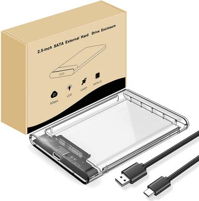 STORITE Hard Drive Enclosure, USB 3.0 C to SATA III External HDD Case for SSD 2.5 inch Hard Disk Case