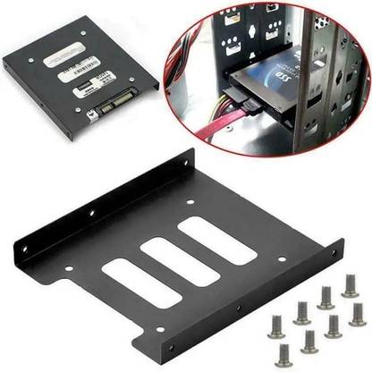 VOOCME 2.5" to 3.5" SSD HDD Hard Disk Holder Metal Mounting Bracket Adapter for PC 2.5 inch Mounting Bracket