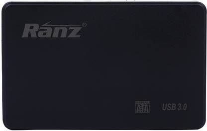 Ranz 2.5"Inch USB 3.0V SSD/HDD External Hard Drive Data Transfer Upto 5Gbps 4TB HDD 2.5 inch Shock Resistant Screwless External hard drive Casing