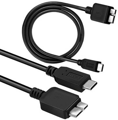 jihaan External Hard Drive Cable, Micro USB 3.0 Cable External Hard Drive Cord Type 2.5 inch usb type c cable
