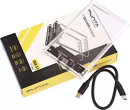 Punta 2.5 Inch SSD/HDD Enclosure USB 3.1 2.5 inch Sata External Hard Drive Enclosure Support