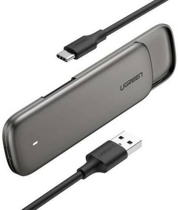 Ugreen M.2 Portable SATA Ssd Enclosure 6Gbps, Support USB 3.1 Gen 2 To B+M/B Key 2.5 inch External Hard Drive Encloure