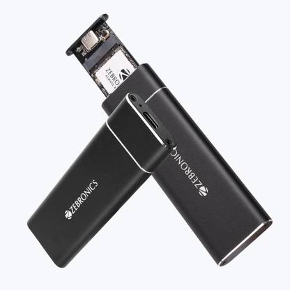 ZEBRONICS M.2 SSD ENCLOSER 3 inch Shock Resistant EXTERNAL M.2 SSD SUPPORTED