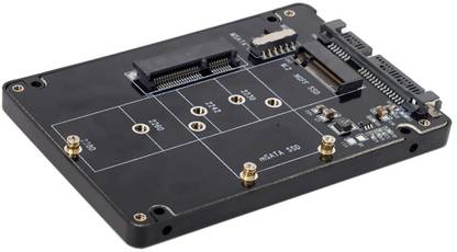 ULTRABYTES Combo M.2 NGFF B-Key & mSATA SSD to SATA 3.0 Adapter Converter Case 2.5 inch Hard Disk Enclosure Disk Case