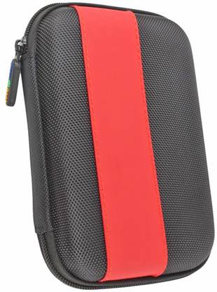 Encelade Red Shockproof Case for All 2.5 inch Shock Resistant Water Proof Hard disk case