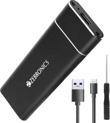 ZEBRONICS CM01, Aluminium Case, Speeds upto 5Gbps 3.5 inch Shock Resistant Water Proof SSD Enclosures