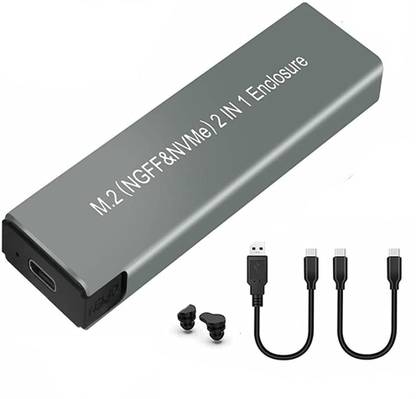 All mobile solution USB C 3.1 M.2 NVME SSD Enclosure Gen 2 10Gbps or Thunderbolt 3 NVME PCIe 4 inch M-Key or B+M Key, Gbps SATA NGFF B+M Key, External Case (0190)