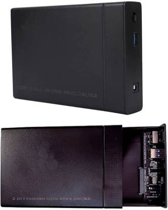 TERABYTE 2in1 USB 3.0 Sata 2.5"/ 3.5" Dual External Sata Hard Disk Case, External 3.5 inch Desktop Hard Drive Enclosure