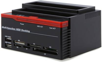 microware All in 1 SATA IDE HDD Docking Station For 2.5/3.5 Hard Disk MS/M2/XD/CF/SD/TF 3.5 inch Docking Station