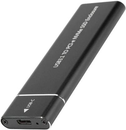 Mebako USB 3.1 to M.2 NVME SSD Enclosure, Type-C GEN2 10GBPS Enclosure M.2 PCI-E 2.5 inch Shock Resistant SSD Hard Disk External Drive Box M.2 M-Key SSD to USB-C Adapter.(ENC-0002)