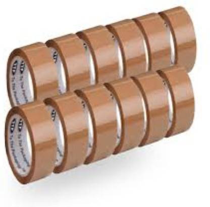 shree sai corporation SSC13 1" x 30 Meter Brown Tape Box ( 144 Piece ) 30 cm Single Sided Tape