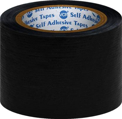 VCR Black Duct Tape 18 Meter Length 72mm/3" Width 1 Roll 18 m Duct Tape