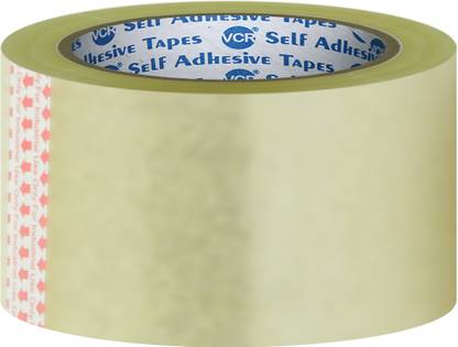 VCR Self Adhesive Transparent Cello Tape 25 Meter Length 60mm/2.5" Width 60 Rolls 25 m Single Sided Tape