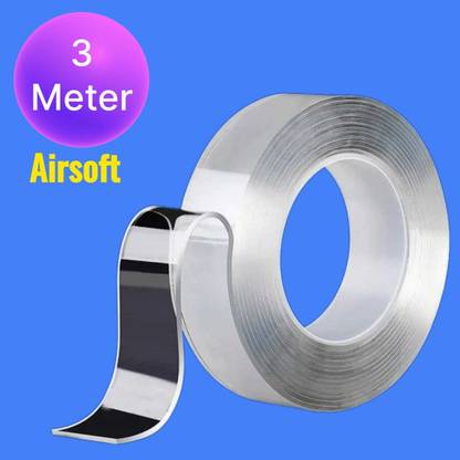 Lexmyne Multifunctional Removable Transparent Grip Tape Double Sided Washable Adhesiv KQ 5 m Duct Tape