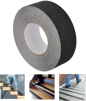 NIRMATSARAY Waterproof Anti Slip Tape Grip Tape Safety Non Skid Roll(pack of 1,black) 5 cm Anti Slip Tape
