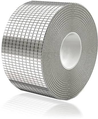 Feeling mall Patch Duct Tape Fireproof ALUMINIUM TAPE Rubber Patch Tape Self Adhesive_Super Strong (Manual)