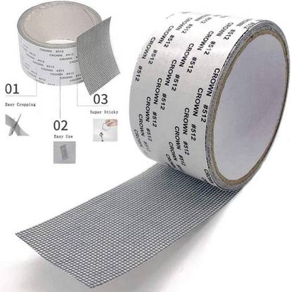 Masox Store Anti-Mosquito 3 Layer Tape Strong Adhesive Window Screen Repair Kit Tape (Manual)