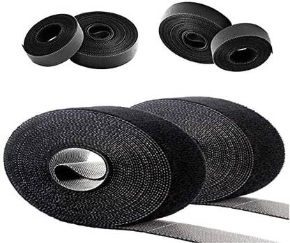 DIY Crafts Hook Loop Cable Tie Fasten One Wrap Cord Tape 4 m Double-sided Tape
