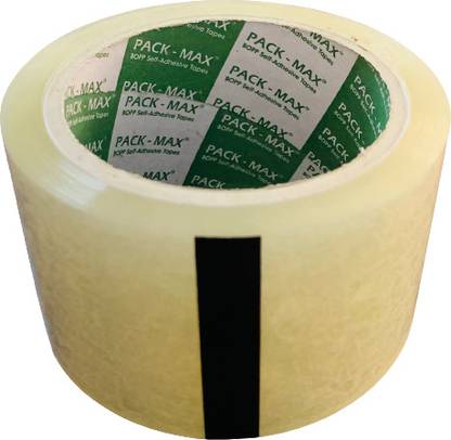 PackMax Transparent Single Sided Tape, Strong Packaging Tape 50 cm Single Sided Tape