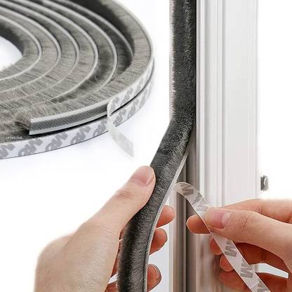 WEMOL 10 Meters Soundproof Window Sealing Strips, Windproof Dustproof Door Window 10 m Single Sided Tape