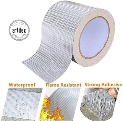 Lexmyne Professional Waterproof Butyl Rubber Tape External Aluminium Foil Suitable fo DM 5 m Duct Tape