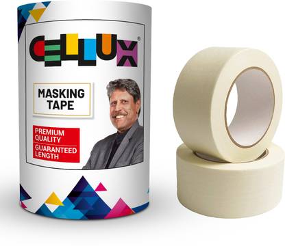 CELLUX Easy Tear, Best for Carpenter, Labelling, Painting & No residue - 48MM X 20 m Masking Tape