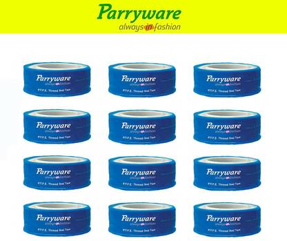 Parryware Teflon Tape Pipe Thread Tape set of 12 pic 247 10 m Self-amalgamating Tape
