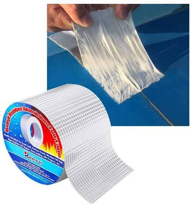 MICOYANG Waterproof Aluminum Foil Rubber Tape Flashing Leak Proof tape 284 5 m Single Sided Tape