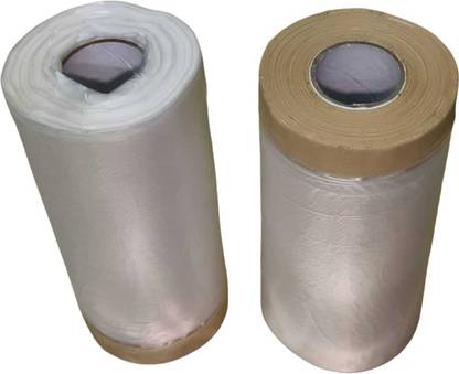 Decowall Tape and Drape, Assorted Masking Paper for Automotive Painting Covering 18 m Masking Tape