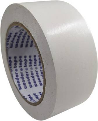 S Mark Double Sided Paper Tape (3inch - 40meter) | Pack Of 1 | (White Color) 10 cm Double-sided Tape