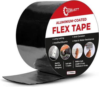 Robustt Flashband Waterproof Patch & Seal Tape | Strong Adhesive Tape | 10 m Single Sided Tape