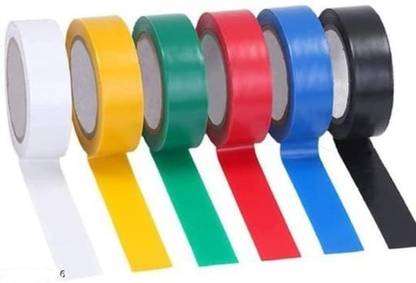 prochem PVC Self Adhesive Electrical Tape Mix Color 7.5 m Single Sided Tape
