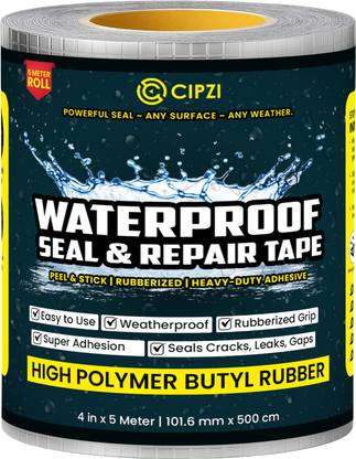 Cipzi Leakage Repair Waterproof Tape for Any Water Leakage 5 m Butyl Tape