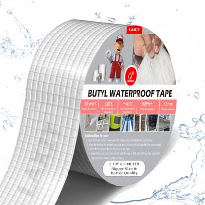LAXIT Super Waterproof Sealant Tape for Leakage Repair Pipe Duct Adhesive Flex tape 5 m Butyl Tape