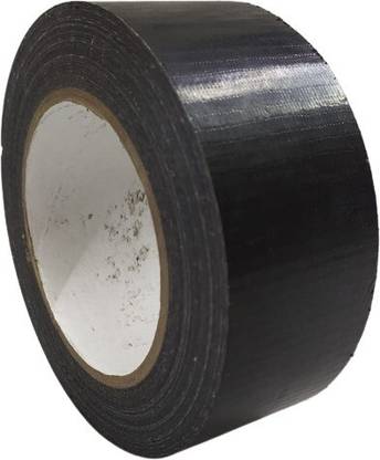 S Mark Binding Tape For Multi-Purpose ( 2inch - 25meter ) | Pack Of 1 | (Black Color) 1 cm Double-sided Tape
