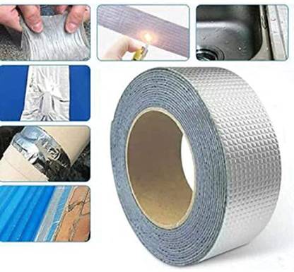 Lexmyne Repair Waterproof Tape for Pipe Leakage Roof Water Leakage Solution Aluminium DW 5 m Duct Tape
